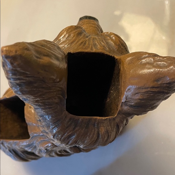 Vintage Syroco Scottie Dog Clothes Brush Holder Double Brush by KING New York - Picture 10 of 13